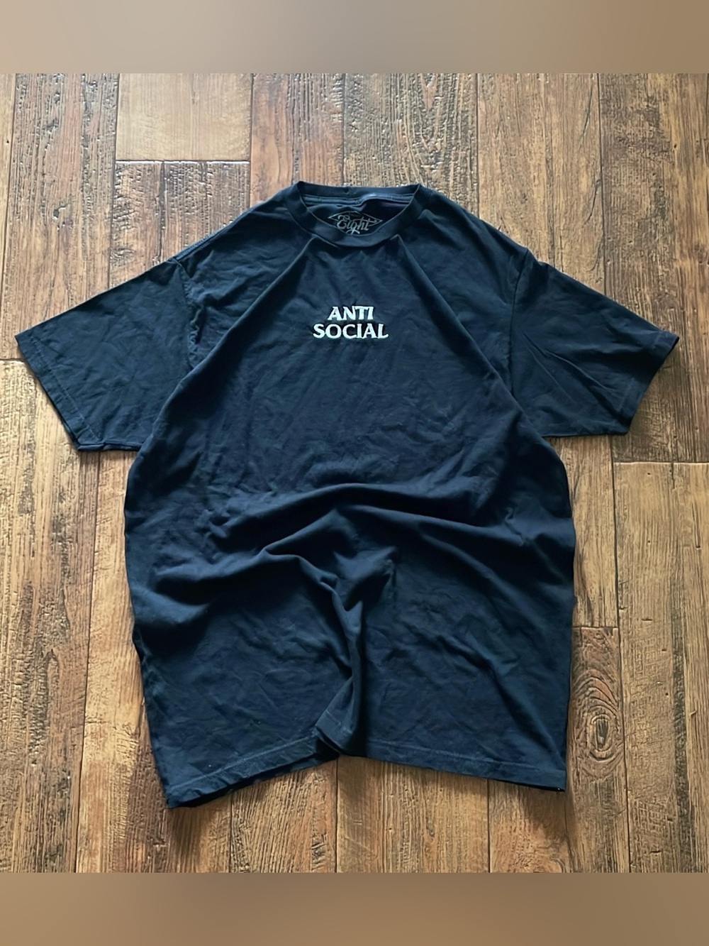Eighty Eight Black 'ANTI SOCIAL' Graphic Tee